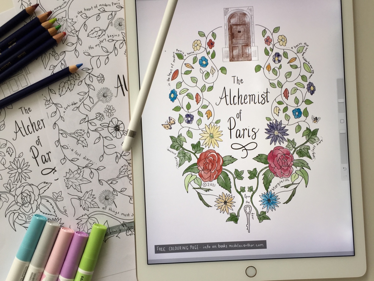Free ‘The Alchemist of Paris’ coloring pages